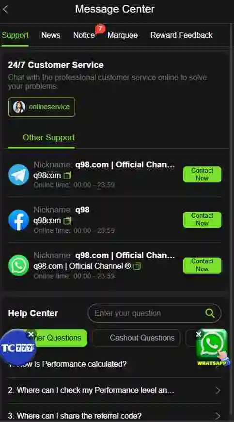 Q98 game