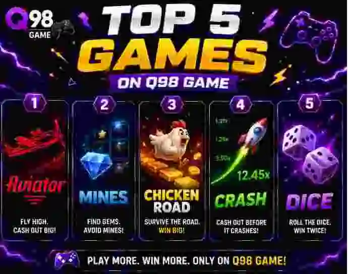 Top 5 Games on Q98 Game